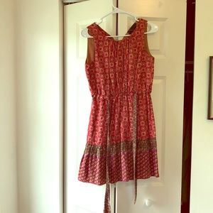 Anthropologie x Anna Sui silk blend dress